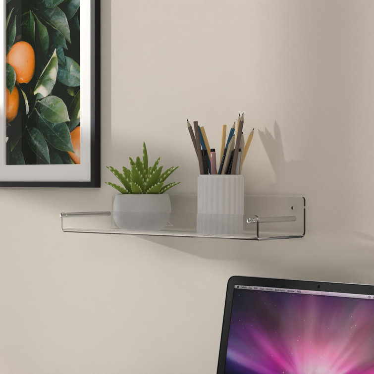 Latitude Run® Jadielys 2 Piece Acrylic Floating Shelf Wayfair Canada